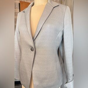 Jones NY Collection silver grey blazer sz 6